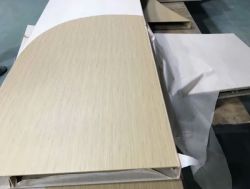 弧形鋁單板做熱轉印木紋